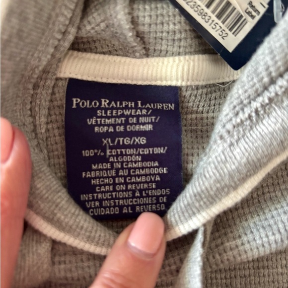 Ralph Lauren Heather Gray Hooded Sleepwear - NWT - XL - Picture 4 of 10
